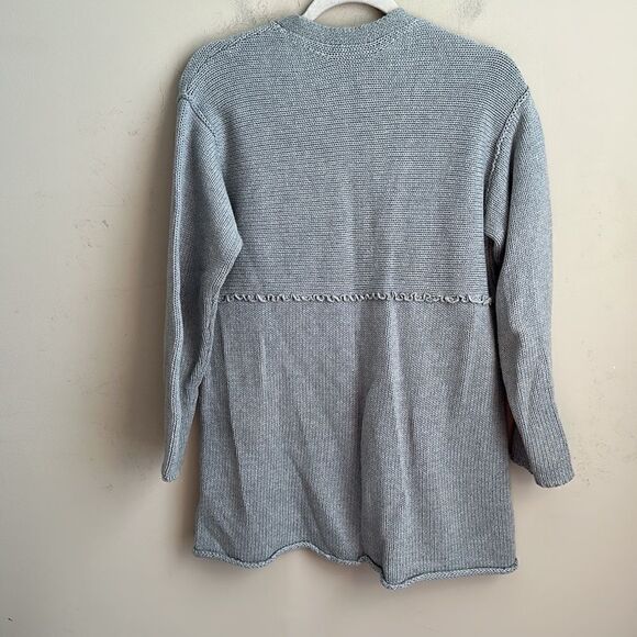 J. Jill Gray Cardigan Sweater M - Picture 6 of 8
